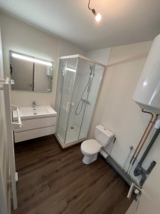 Photo de galerie - Création d’une salle salle de bain à Rennes 
