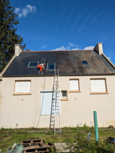 Photo de galerie - Nettoyage karcher de la toiture