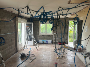 Photo de galerie - Passage de câble pour une rénovation d’appartement