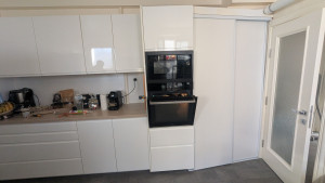 Photo de galerie - Montage de cuisine équipée plus équipement sanitaire pour la cuisine la totalité faite par nos soins