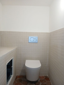 Photo de galerie - Installation d'un WC suspendu 