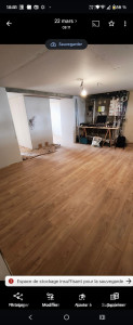 Photo de galerie - PARQUET ET POSE PARQUET 12MM CLIPSABLE MASSIF 