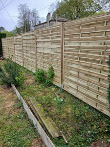 Photo de galerie - Réfection d une clôture de 22 mètres 