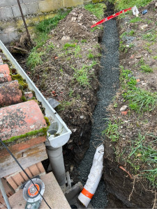 Photo de galerie - Pose des drain 