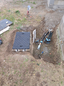 Photo de galerie - Déplacement d'une pompe de forage et installation de regards