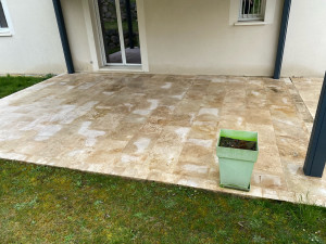 Photo de galerie - Nettoyage d’une terrasse 