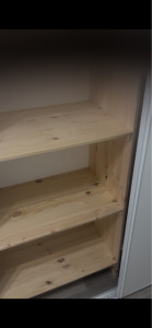 Photo de galerie - Fabrication d’étagère sur mesure pour placard mural 