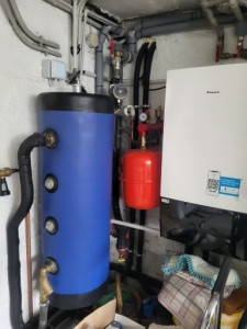 Photo de galerie - Pose chaudière pompe chaleur