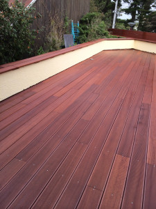 Photo de galerie - Création d’une terrasse en bois éxotique au Cap Ferret