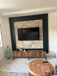 Photo de galerie - Installation support TV mural