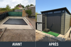 Photo de galerie - Montage abri de jardin