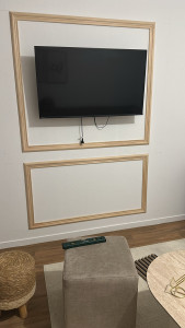Photo de galerie - Décoration murale avec moulures 