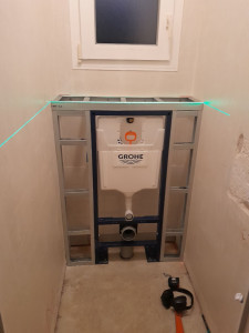 Photo de galerie - Installation WC suspendus
