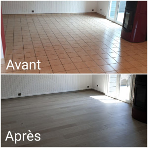 Photo de galerie - Pose de parquet - Revêtement de sol