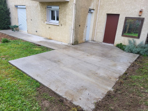 Photo de galerie - Création du dalle flottante 