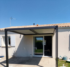 Photo de galerie - Pose d'un pergola 