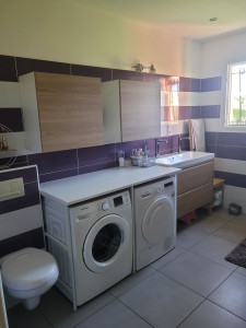 Photo de galerie - Montage et modification d'un salle de bain photo après