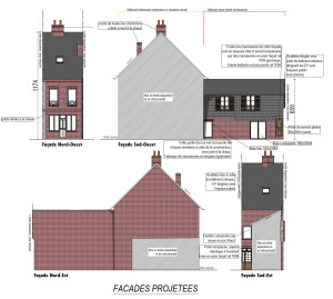 Photo de galerie - Façades réalisées pour une déclaration préalable de travaux