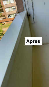 Photo de galerie - Nettoyage balcon 