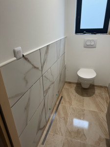 Photo de galerie - Pose carrelage wc