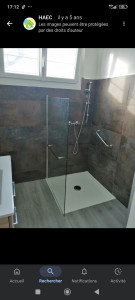 Photo de galerie - Rénovation salle de bain norme PMR