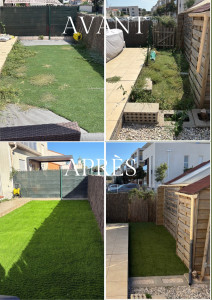 Photo de galerie - Pelouse synthétique 40m2