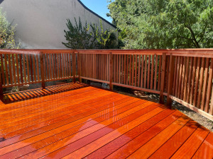 Photo de galerie - Terrasse sur pilotis avec garde de corps 