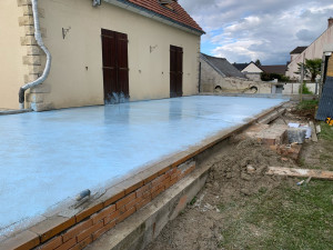 Photo de galerie - Terrasse en béton laver