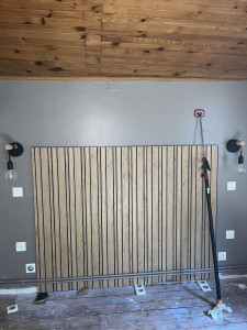 Photo de galerie - Création de point lumineux de tête de lit ainsi que des prises de courants.