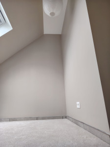 Photo de galerie - Pose peinture taupe beige 