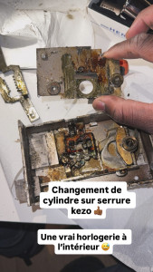Photo de galerie - Changement de cylindre sur serrure kezo ?️