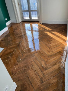 Photo de galerie - Vitrification parquet 