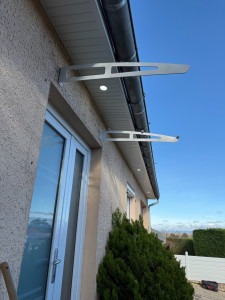 Photo de galerie - Habillage sous toiture pvc + spot encastrer 