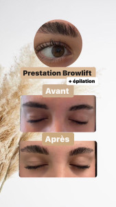Photo de galerie - REHAUSSEMENT DE SOURCILS + Épilation 