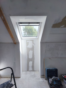 Photo de galerie - Isolation, ba13 , bonde de finition 

