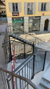 Photo de galerie - Création garde de corps escalier sur mesure 