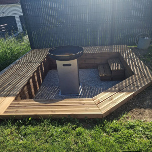 Photo de galerie - Réalisation d'un espace jardin ✅️