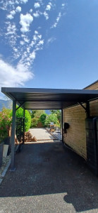 Photo de galerie - Montage carport aluminium 