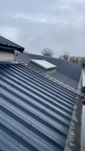 Photo de galerie - Réfection d’un toit mono pente en tôles bac acier