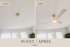 Photo de galerie - Ventilateur de lustre