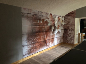 Photo de galerie - Pose de tapisserie et papier peint panorama 