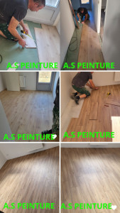 Photo de galerie - Pose de parquet dans 2 chambres 