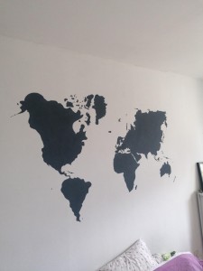 Photo de galerie - Carte du monde peint 
