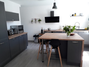 Photo de galerie - Carrelage, placo, peinture, montage de meuble d'une cuisine 
