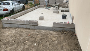 Photo de galerie - Construction du garage 