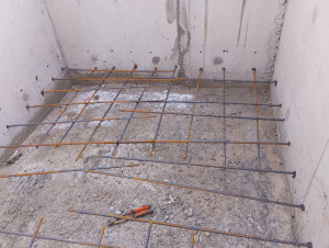 Photo de galerie - Travaux de ferraillage et de béton.