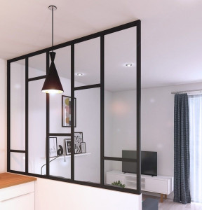 Photo de galerie - Dépose cloison existante et installation d'une verrière