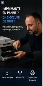Photo de galerie - Réparation, configuration, imprimante