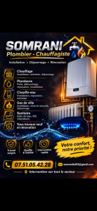 Photo de galerie - Bonjour,

Je suis plombier-chauffagiste avec 20 ans d’expérience dans le métier. Je propose mes services aux particuliers et aux professionnels pour tous vos travaux de plomberie, chauffage et sanitaire.

? Mes prestations :

* Plomberie : fuite, réparat
