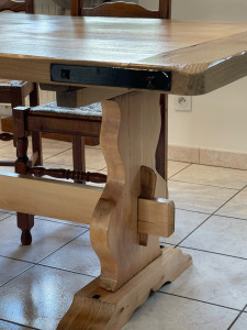 Photo de galerie - Réfection de table de ferme 